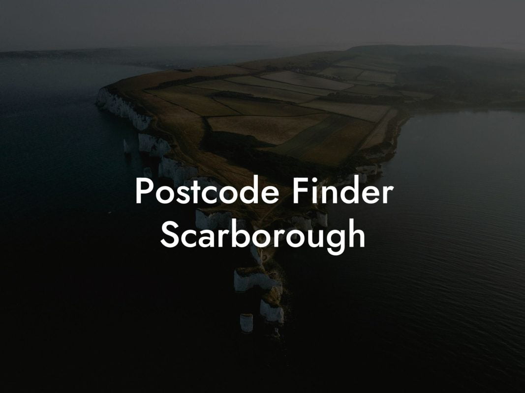 Postcode Finder Scarborough