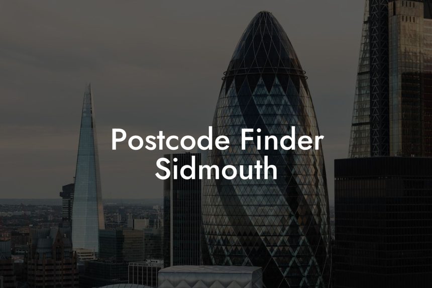 Postcode Finder Sidmouth UK Postcode Database CSV & MySQL Postcodes