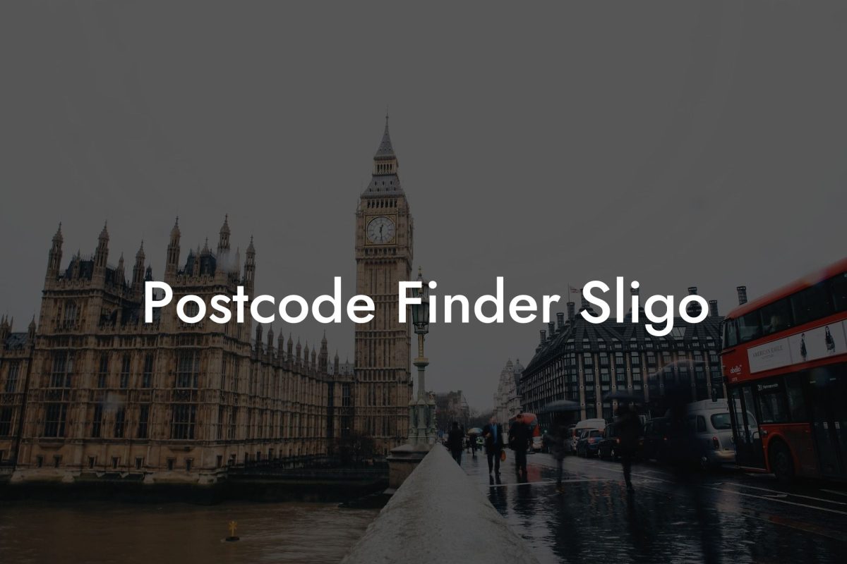 Postcode Finder Sligo