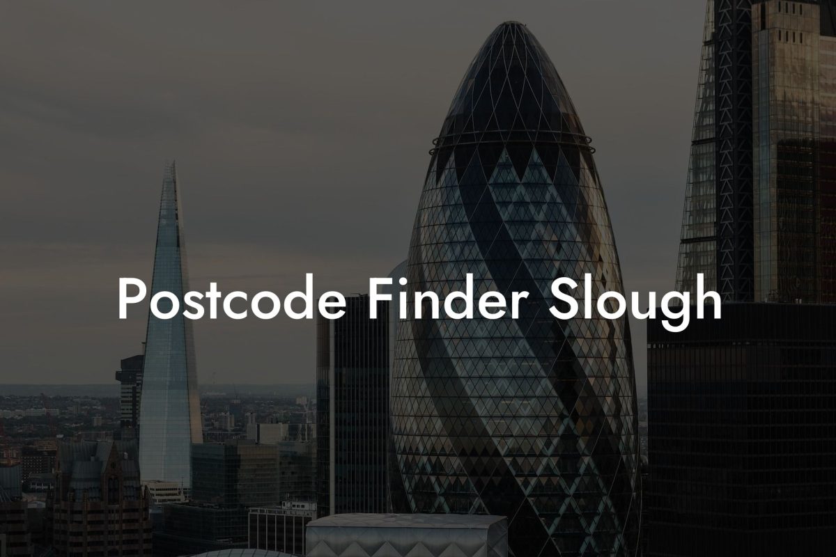 Postcode Finder Slough