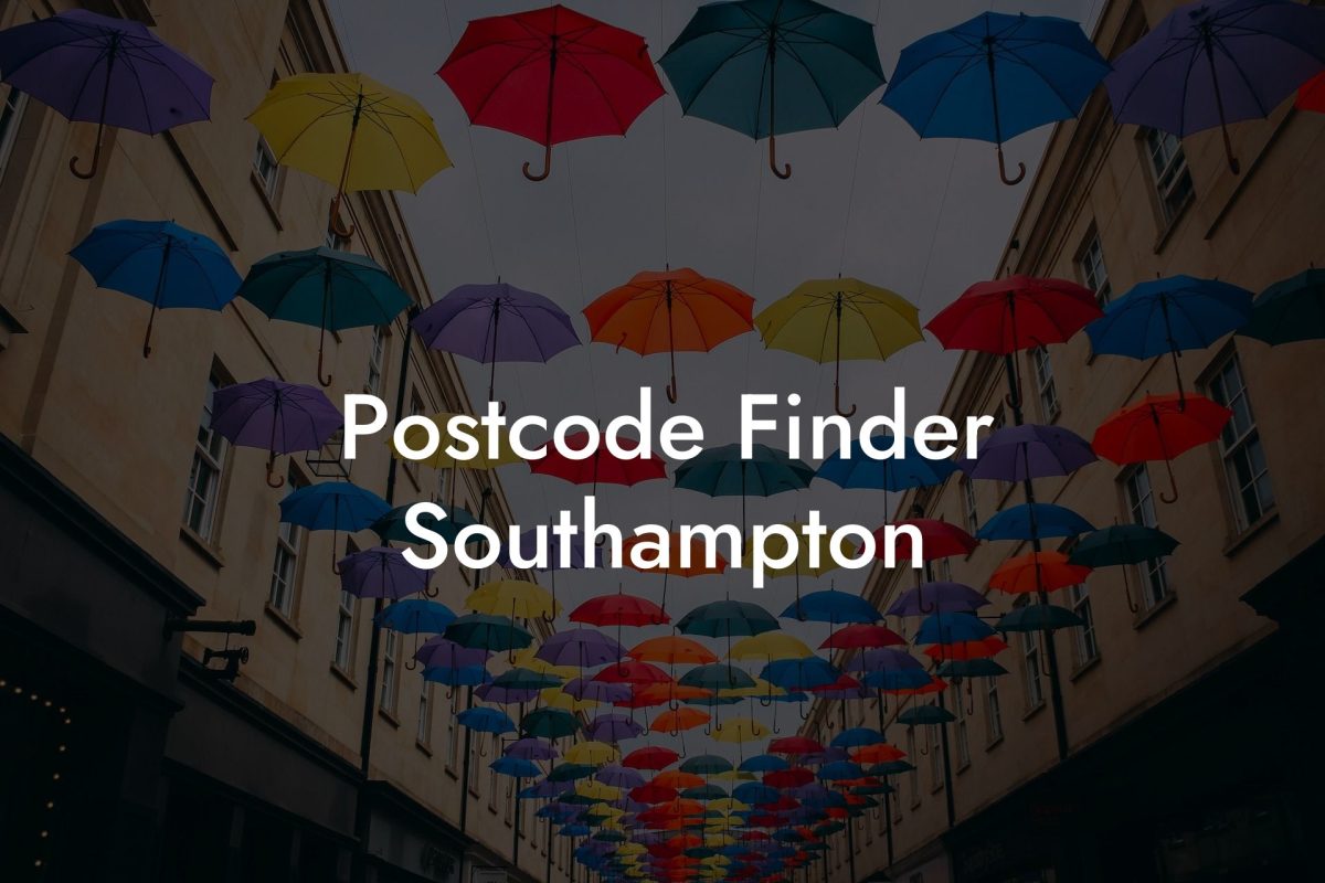 Postcode Finder Southampton