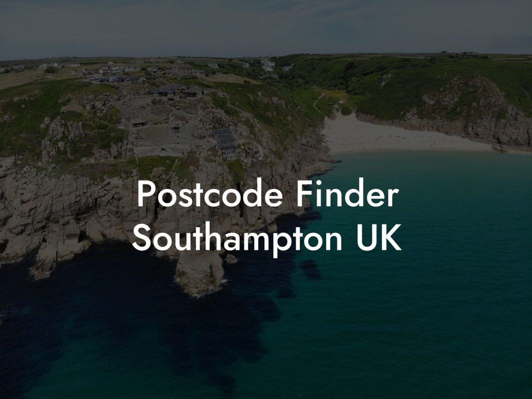 Postcode Finder Southampton UK