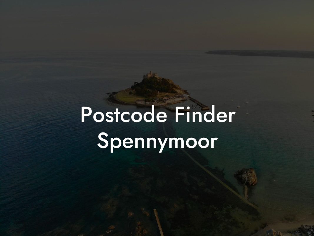 Postcode Finder Spennymoor