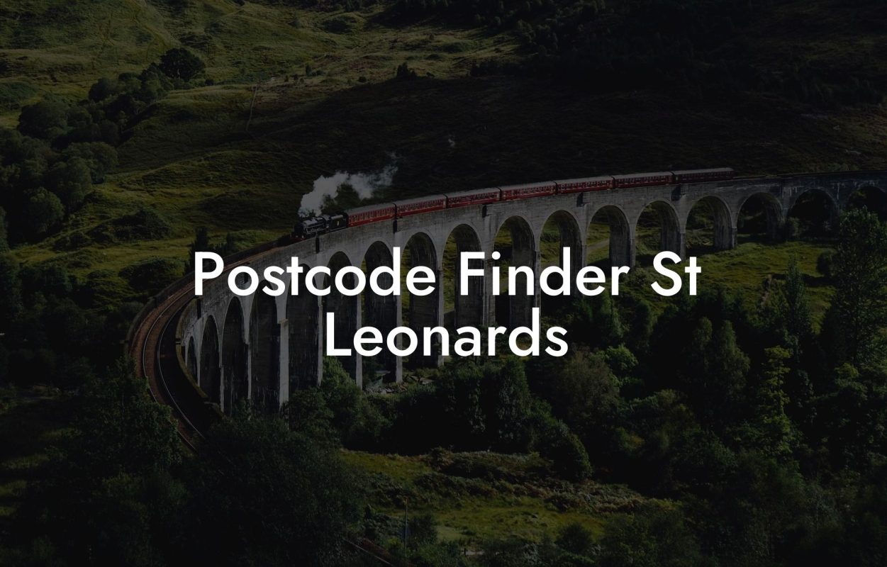 Postcode Finder St Leonards