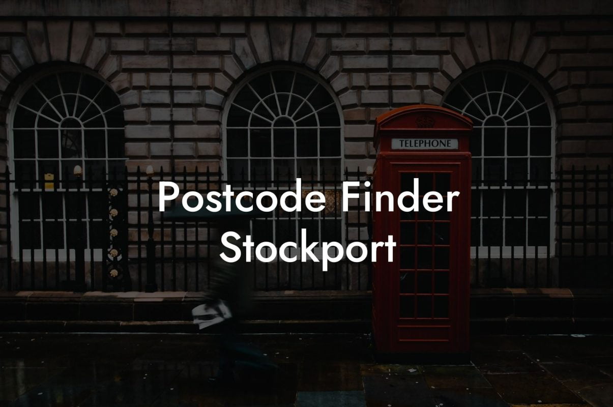 Postcode Finder Stockport