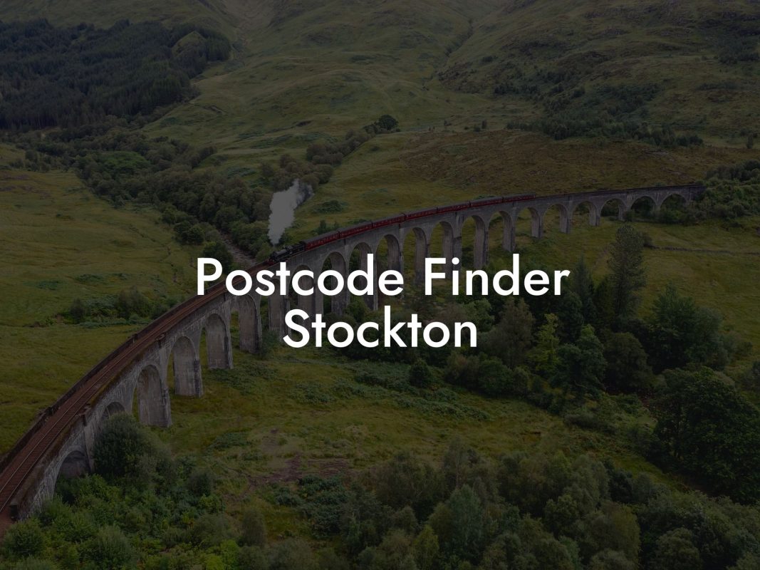 Postcode Finder Stockton