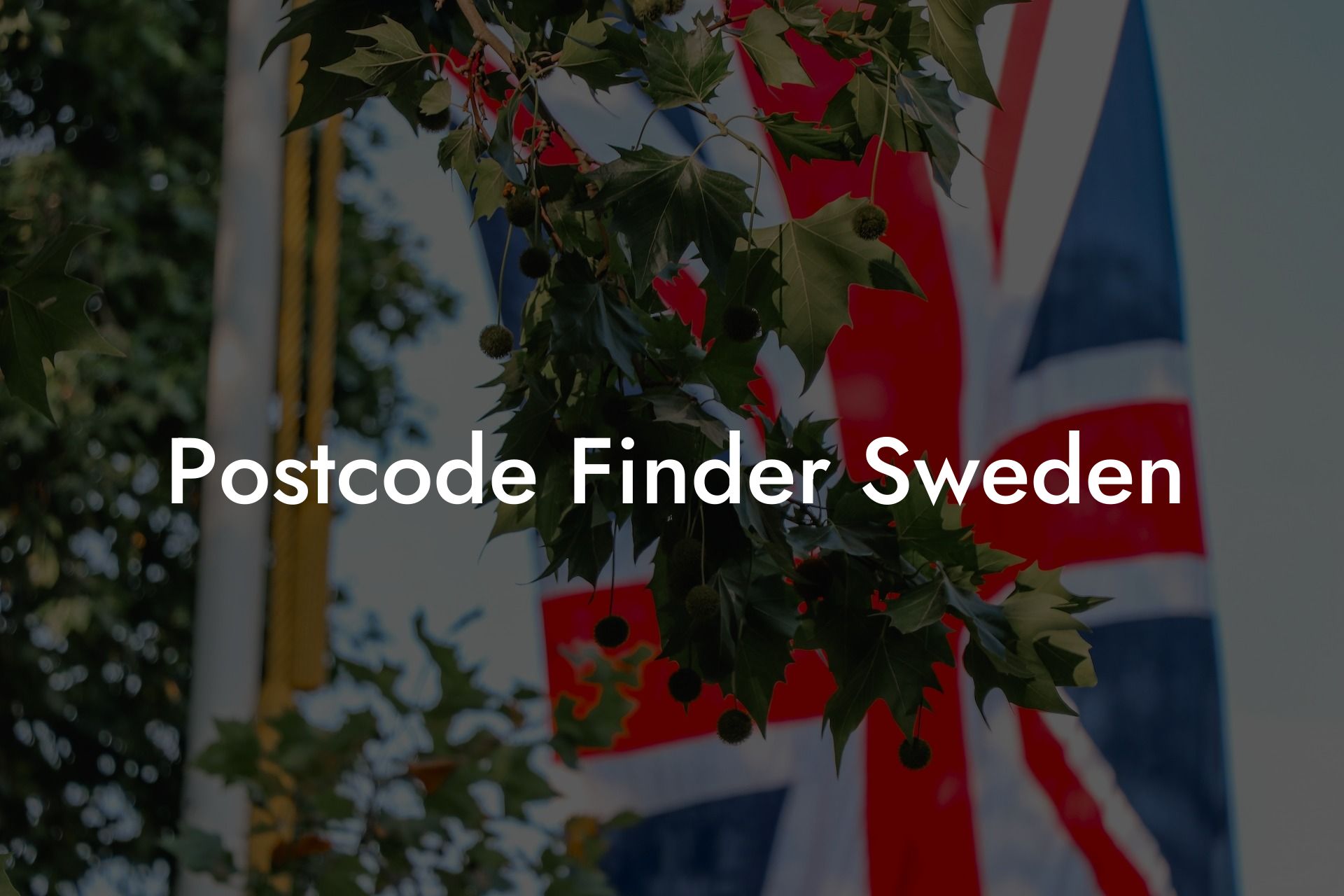 Postcode Finder Sweden