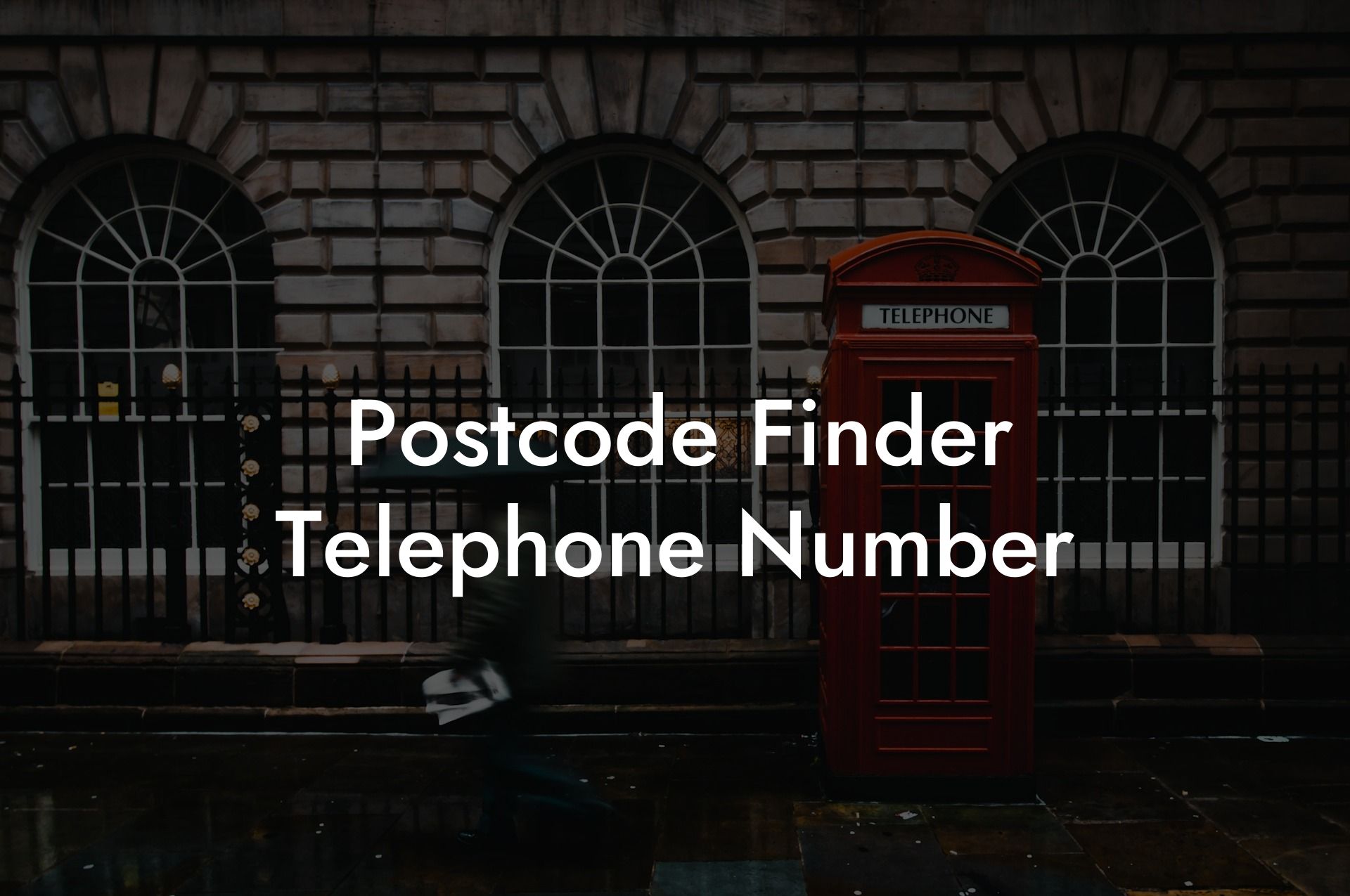 Postcode Finder Telephone Number