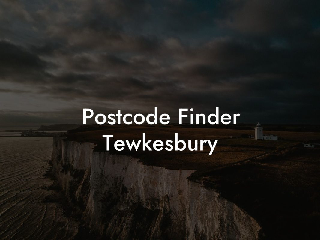 Postcode Finder Tewkesbury