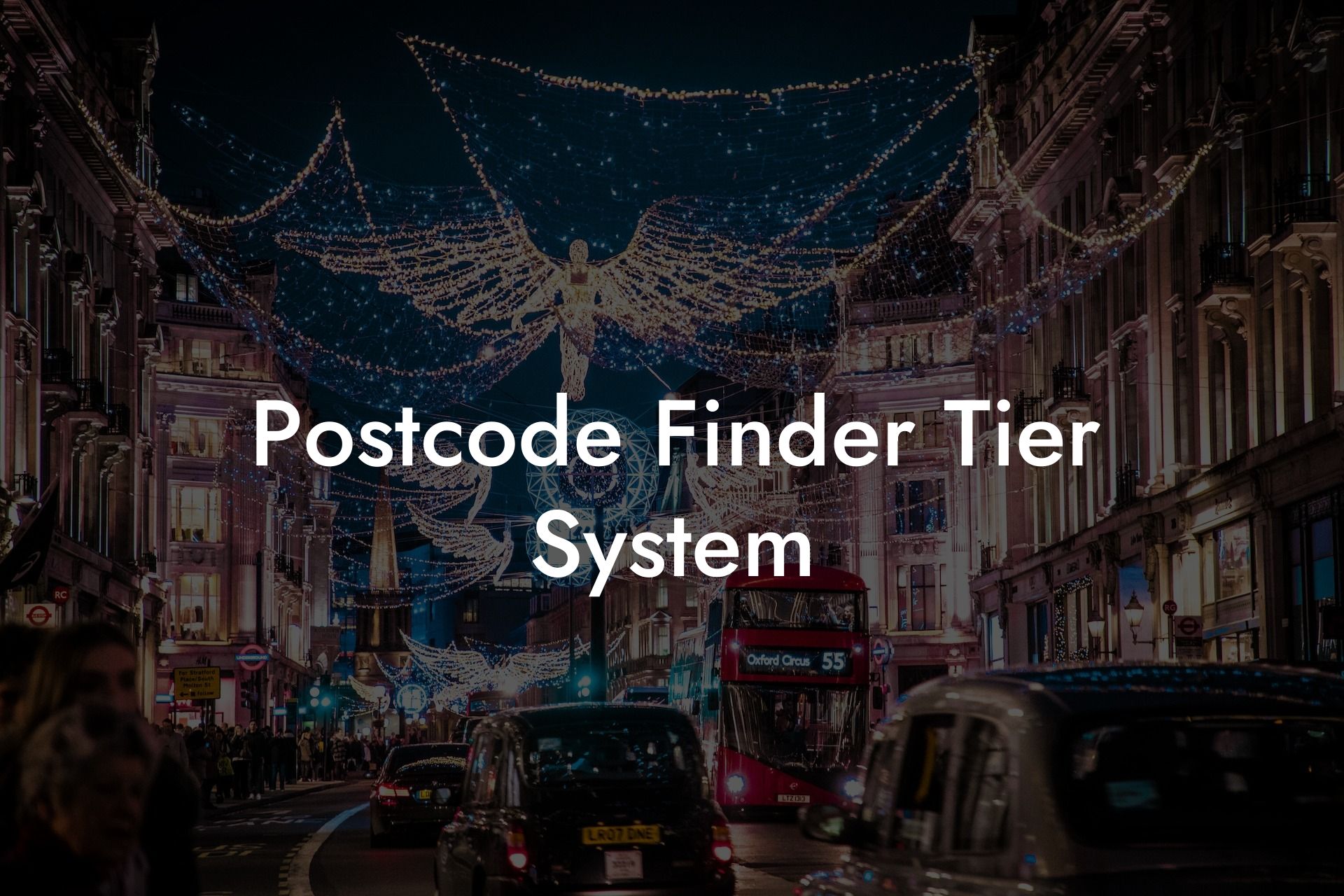 Postcode Finder Tier System