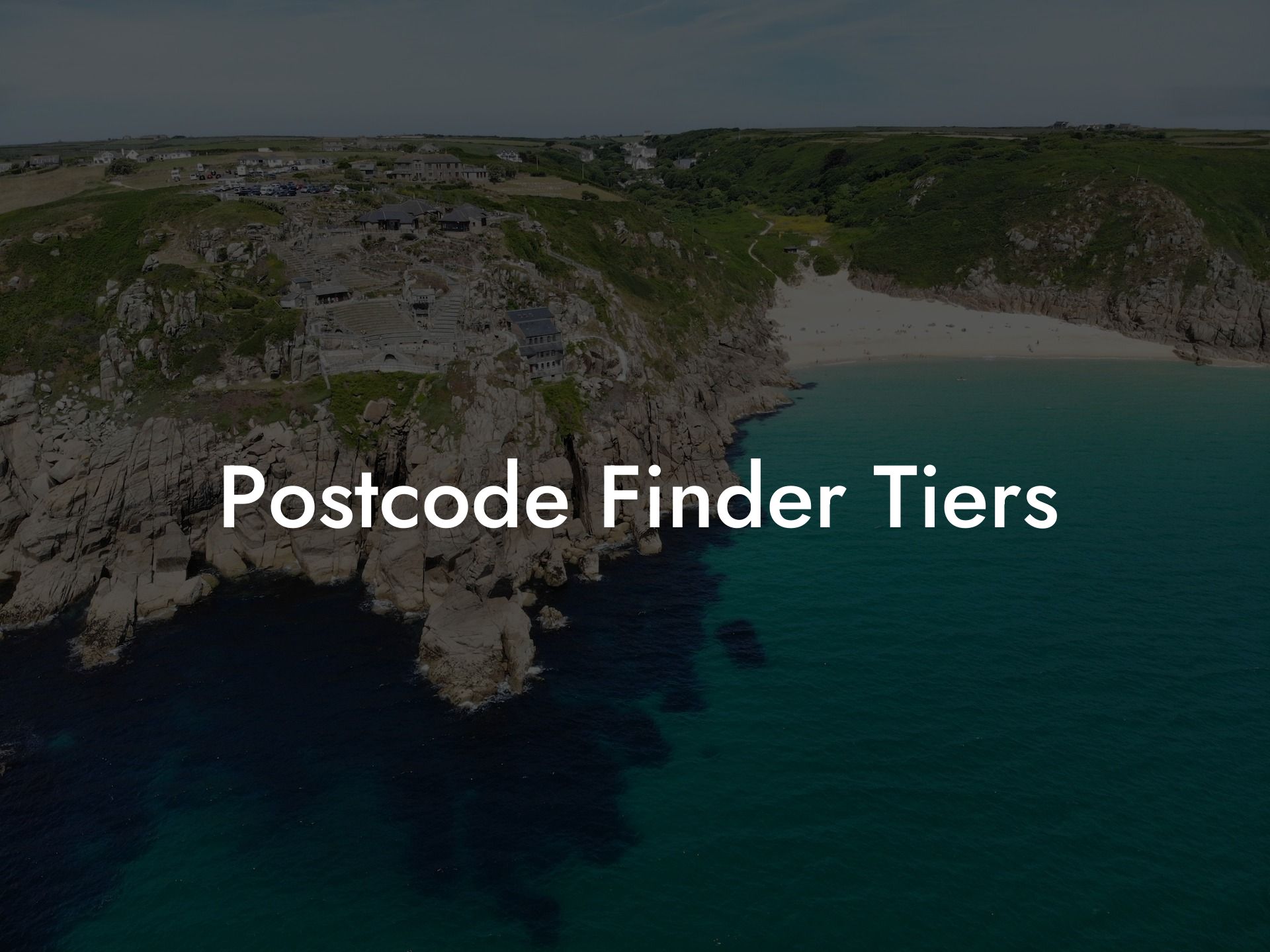 Postcode Finder Tiers