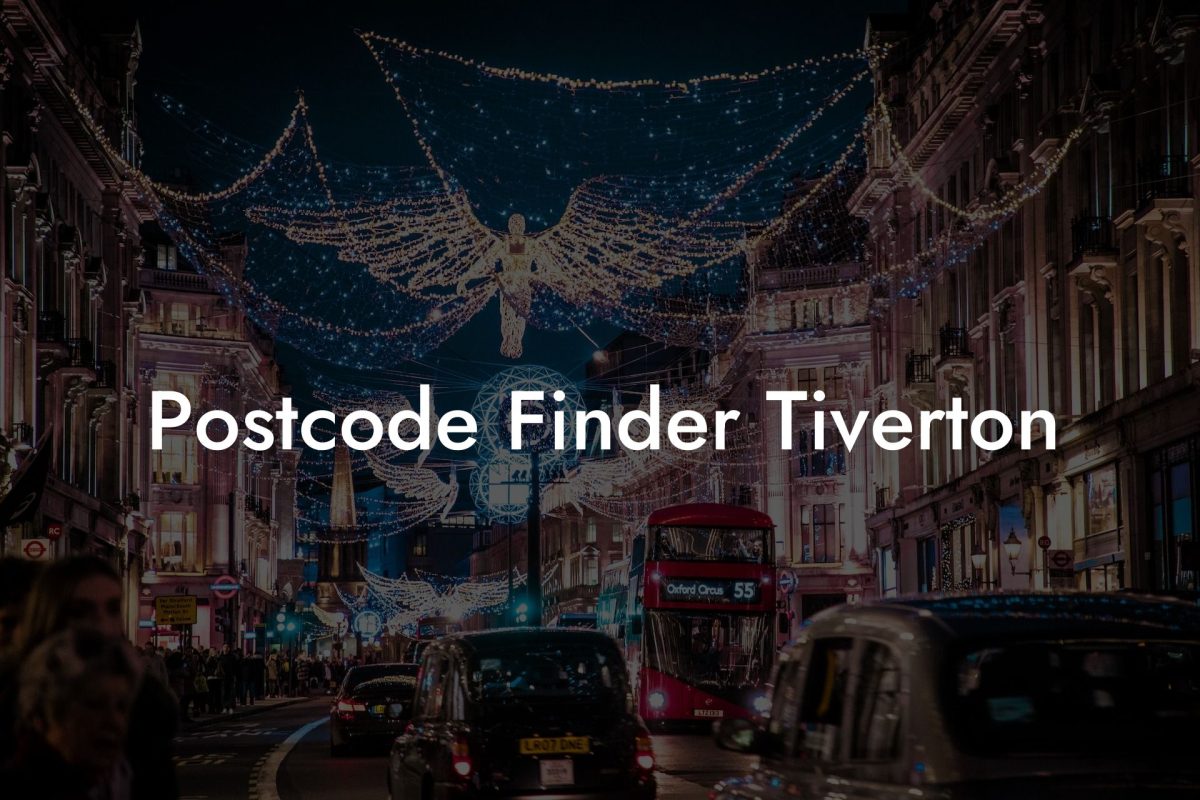 Postcode Finder Tiverton