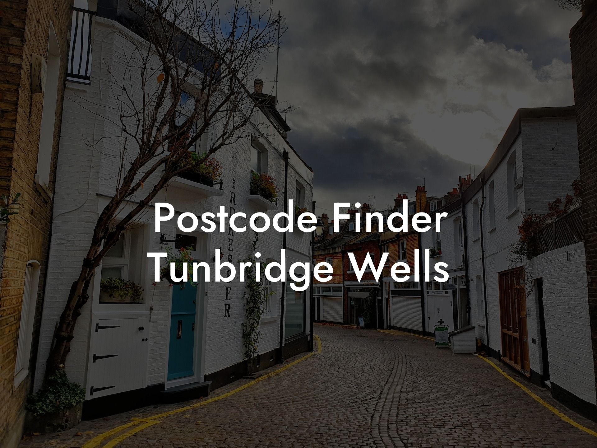 Postcode Finder Tunbridge Wells