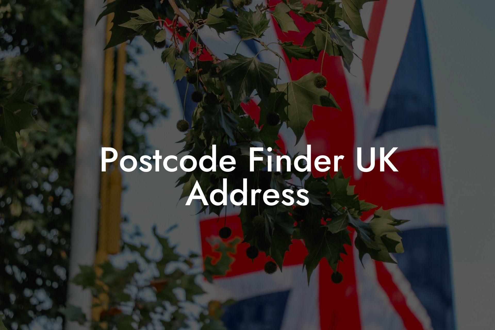 Postcode Finder UK Address