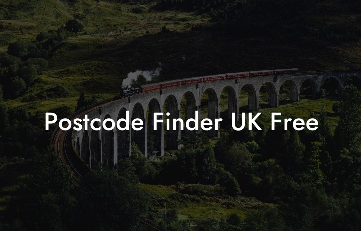 Postcode Finder UK Free