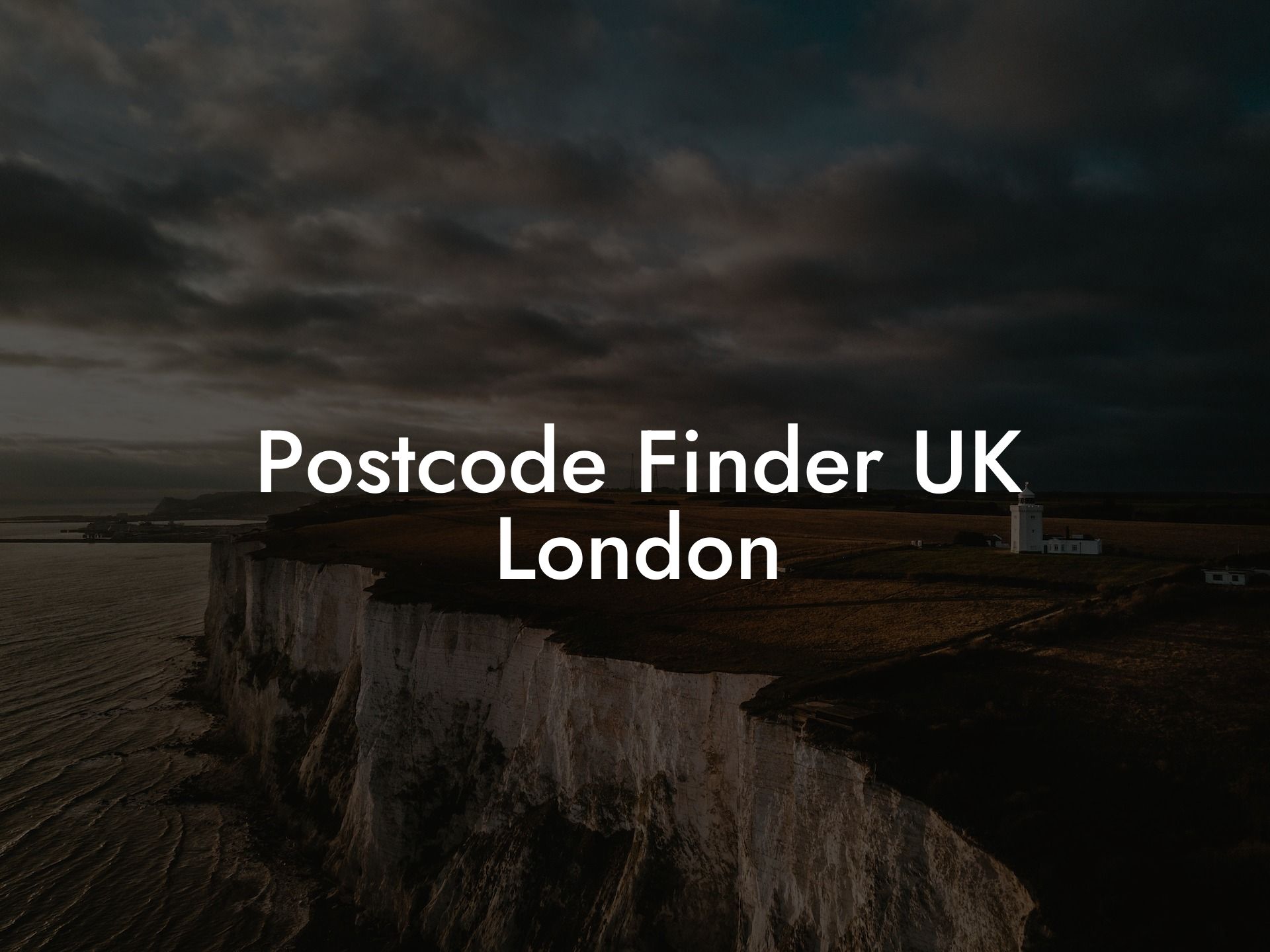 Postcode Finder UK London