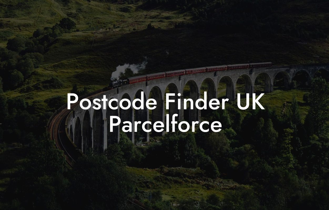 Postcode Finder UK Parcelforce