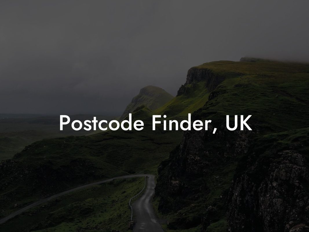 Postcode Finder. UK