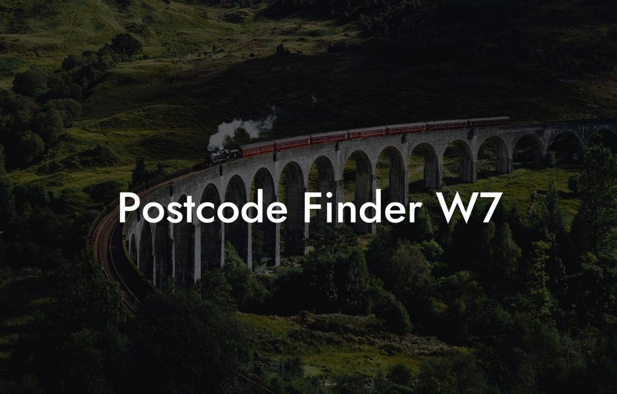 Postcode Finder W7