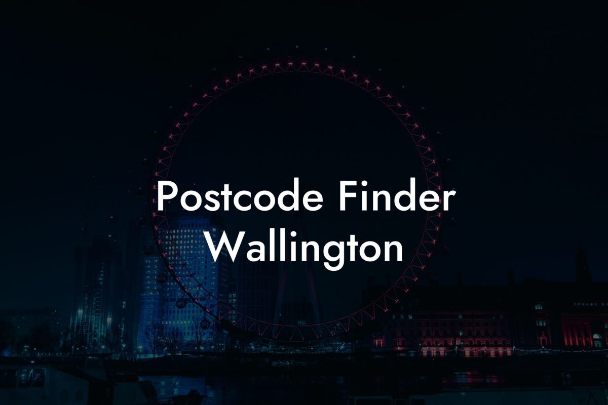 Postcode Finder Wallington