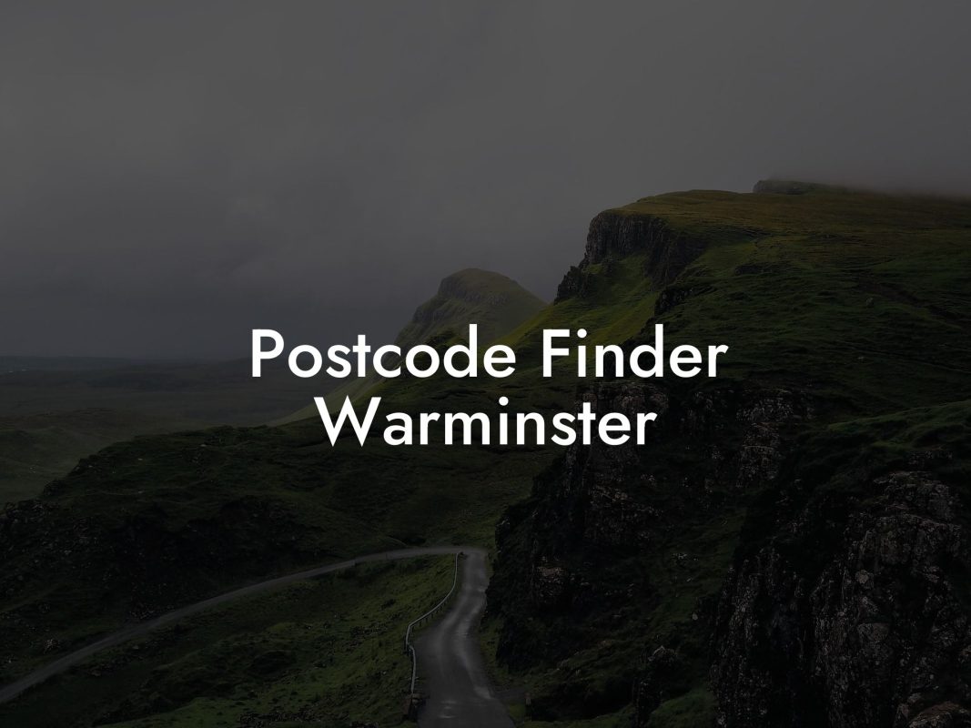 Postcode Finder Warminster