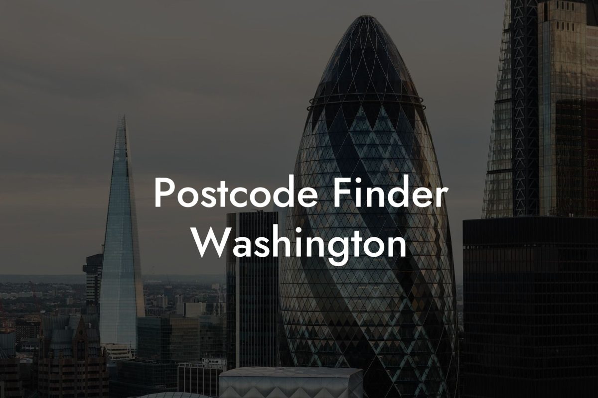 Postcode Finder Washington