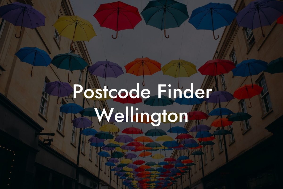 Postcode Finder Wellington