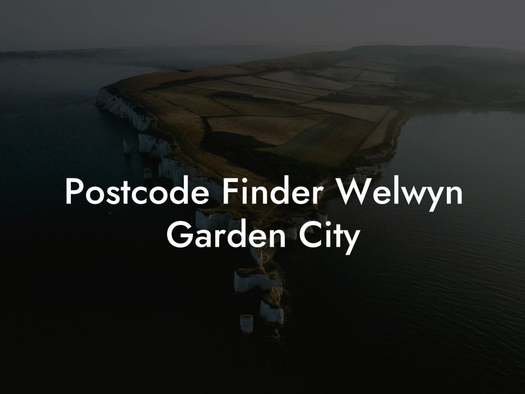 Postcode Finder Welwyn Garden City