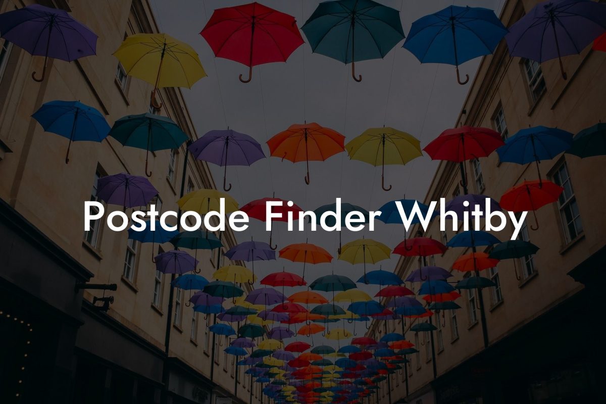 Postcode Finder Whitby