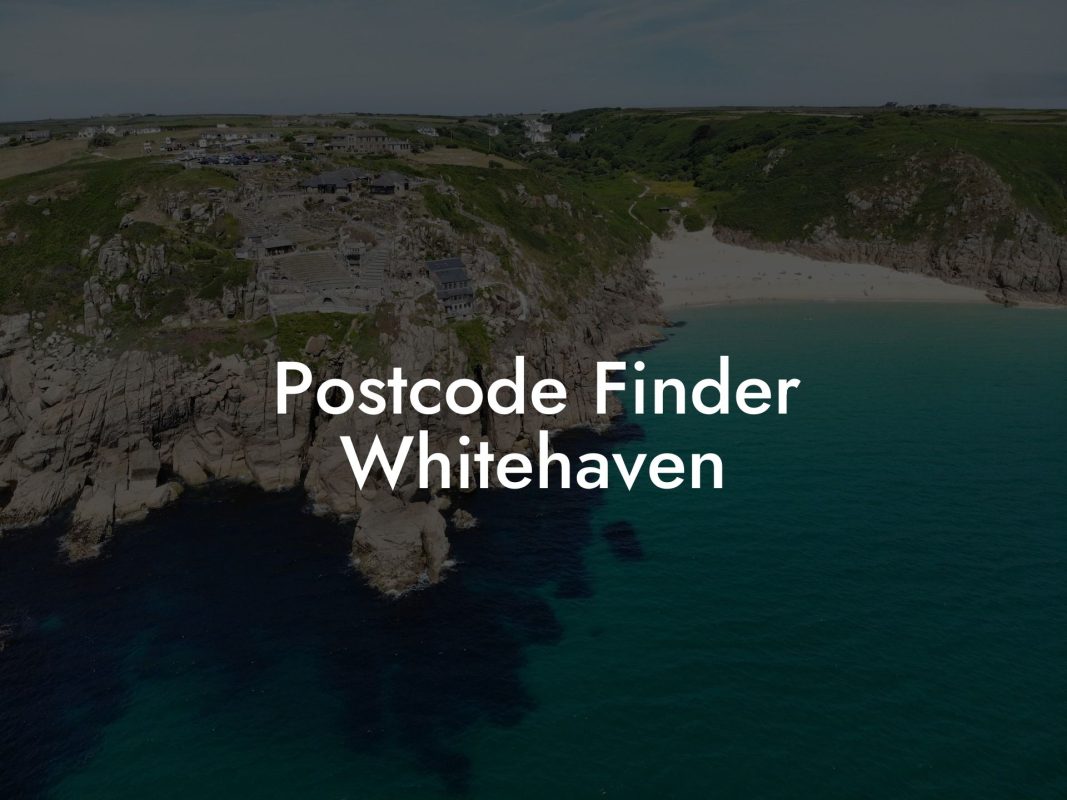 Postcode Finder Whitehaven