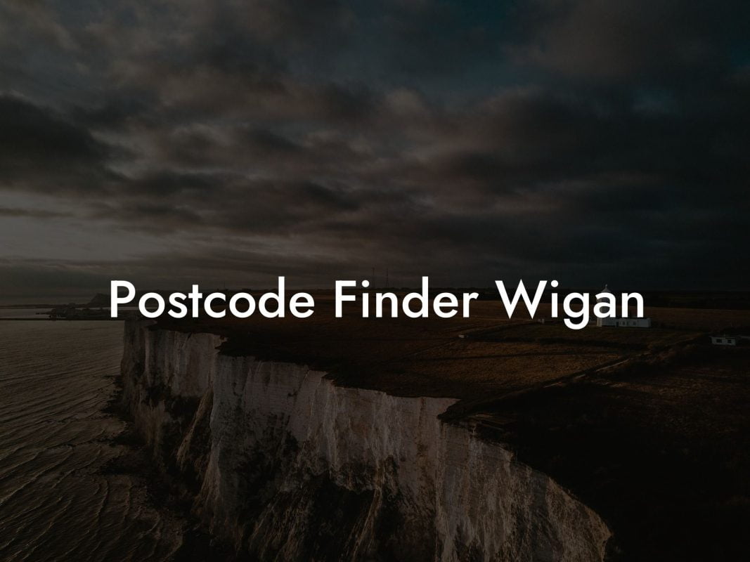 Postcode Finder Wigan