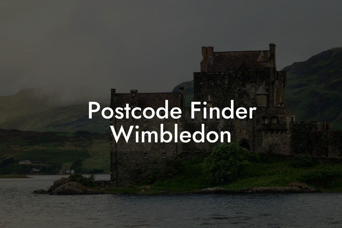 Postcode Finder Wimbledon