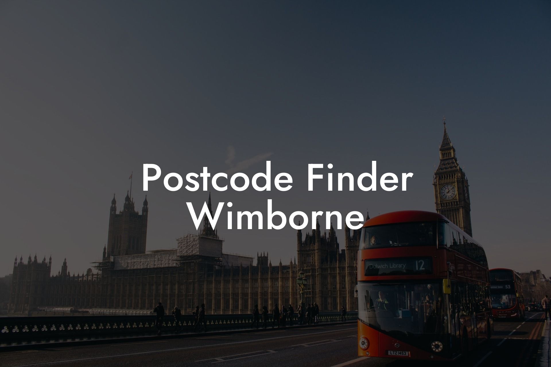 Postcode Finder Wimborne