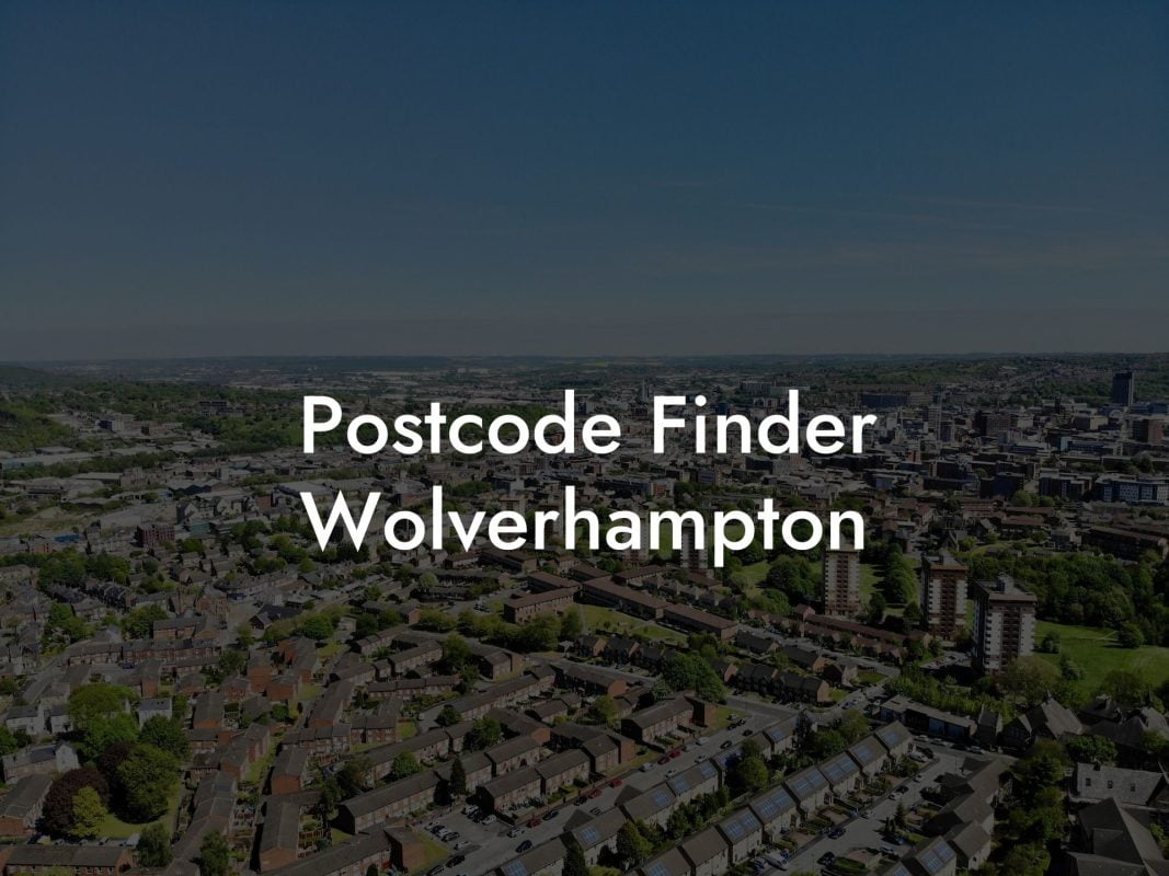 Postcode Finder Wolverhampton