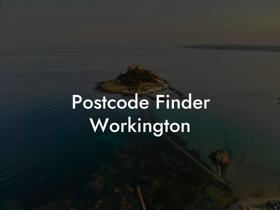 Postcode Finder Workington