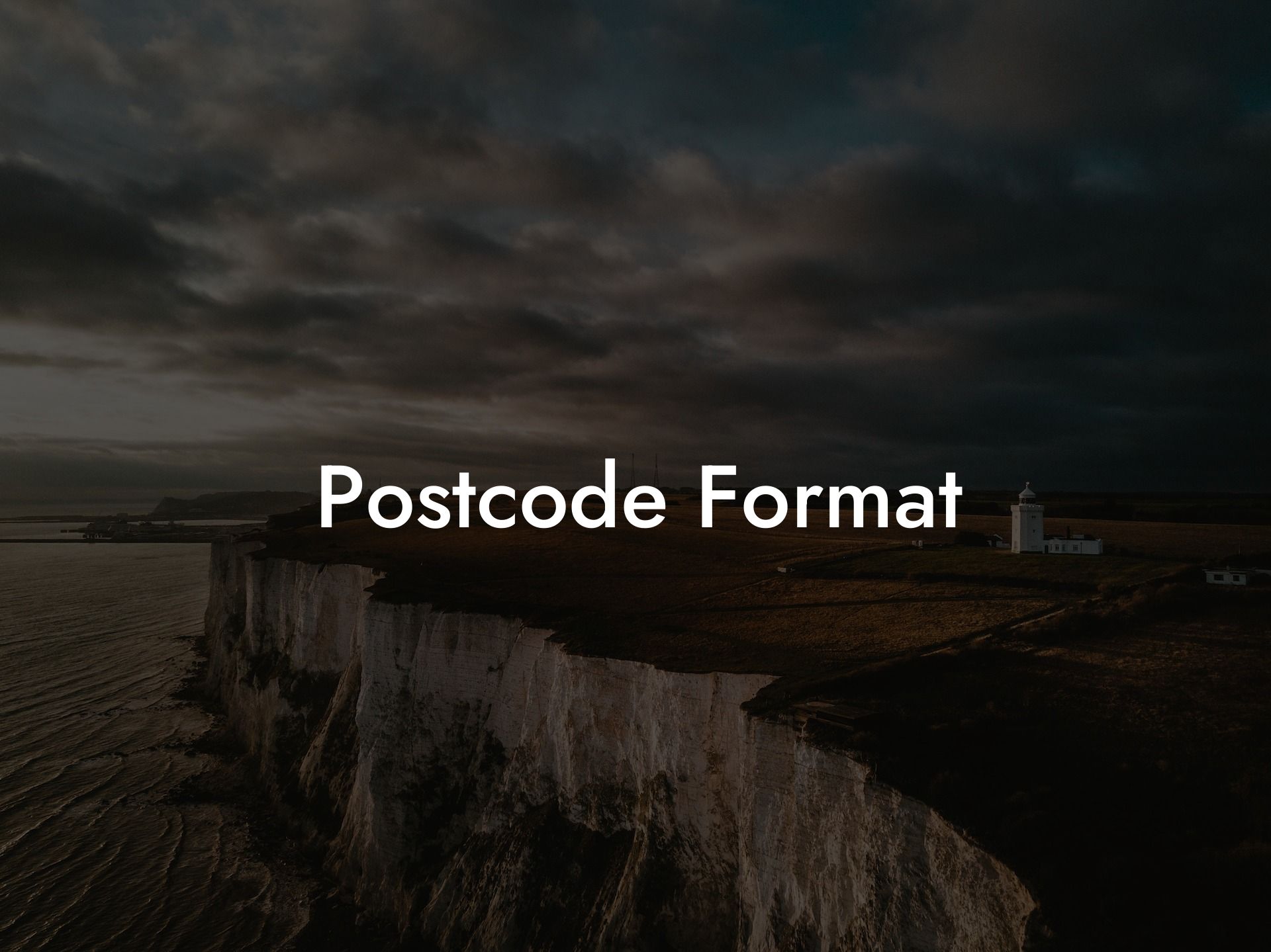 Postcode Format