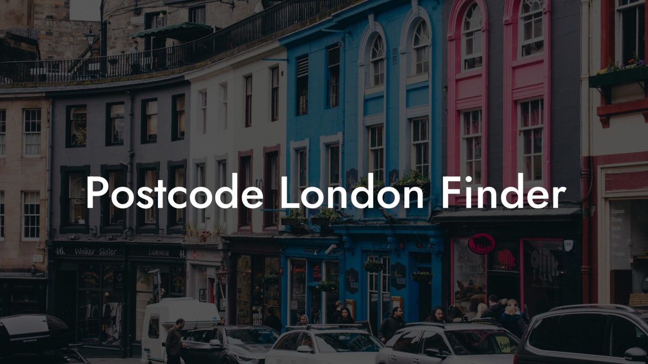 Postcode London Finder