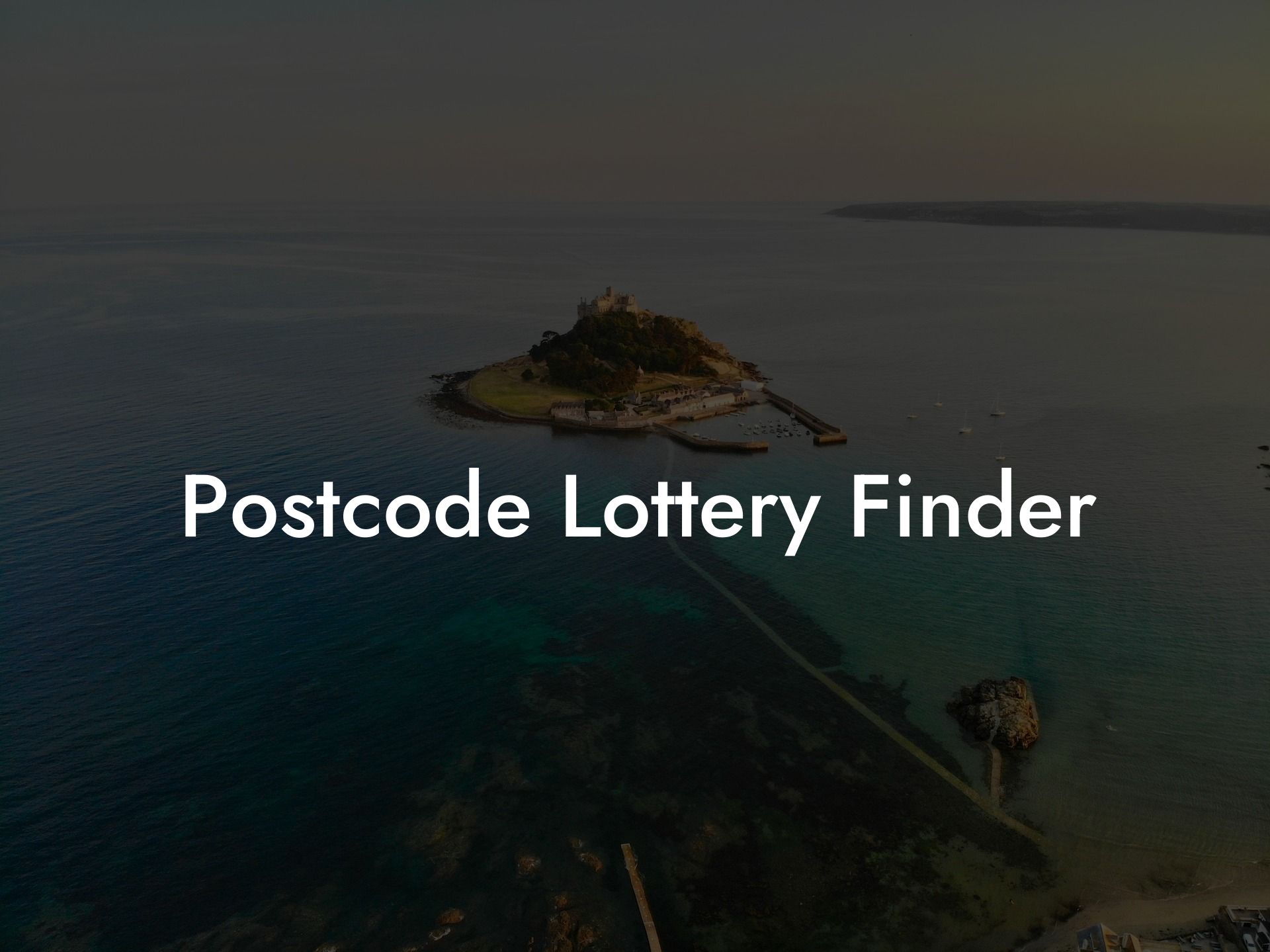 Postcode Lottery Finder