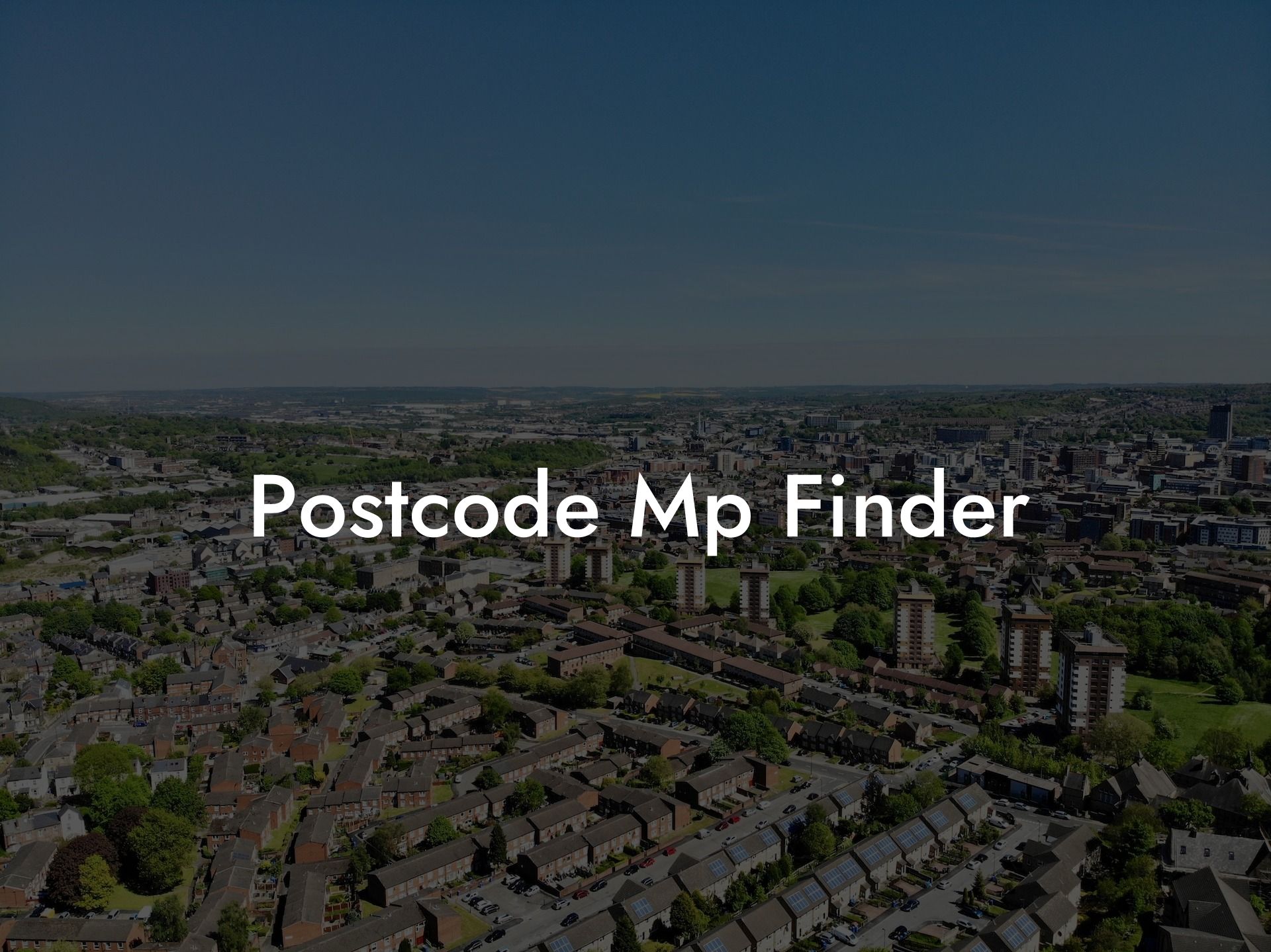 Postcode Mp Finder