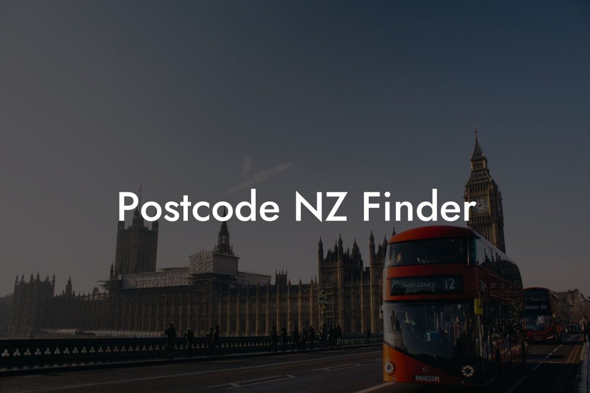 Postcode NZ Finder