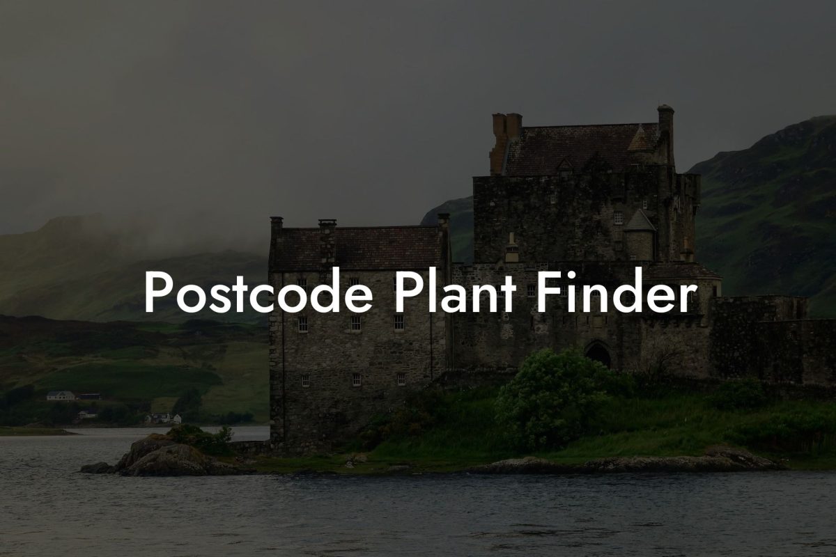 Postcode Plant Finder