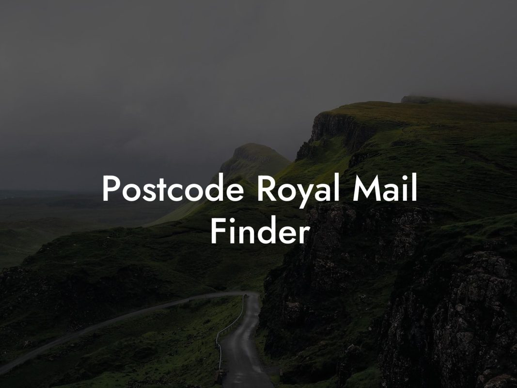 Postcode Royal Mail Finder