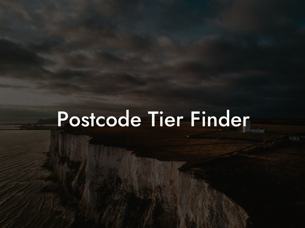 Postcode Tier Finder