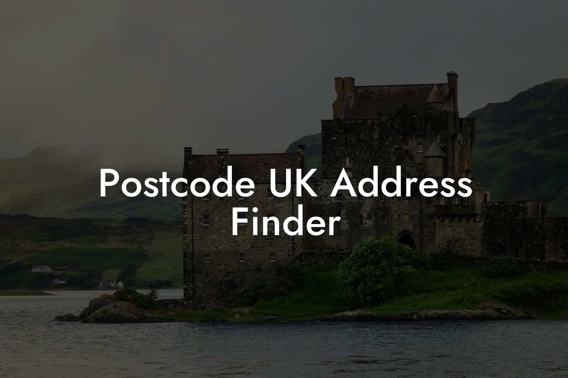 Postcode UK Address Finder