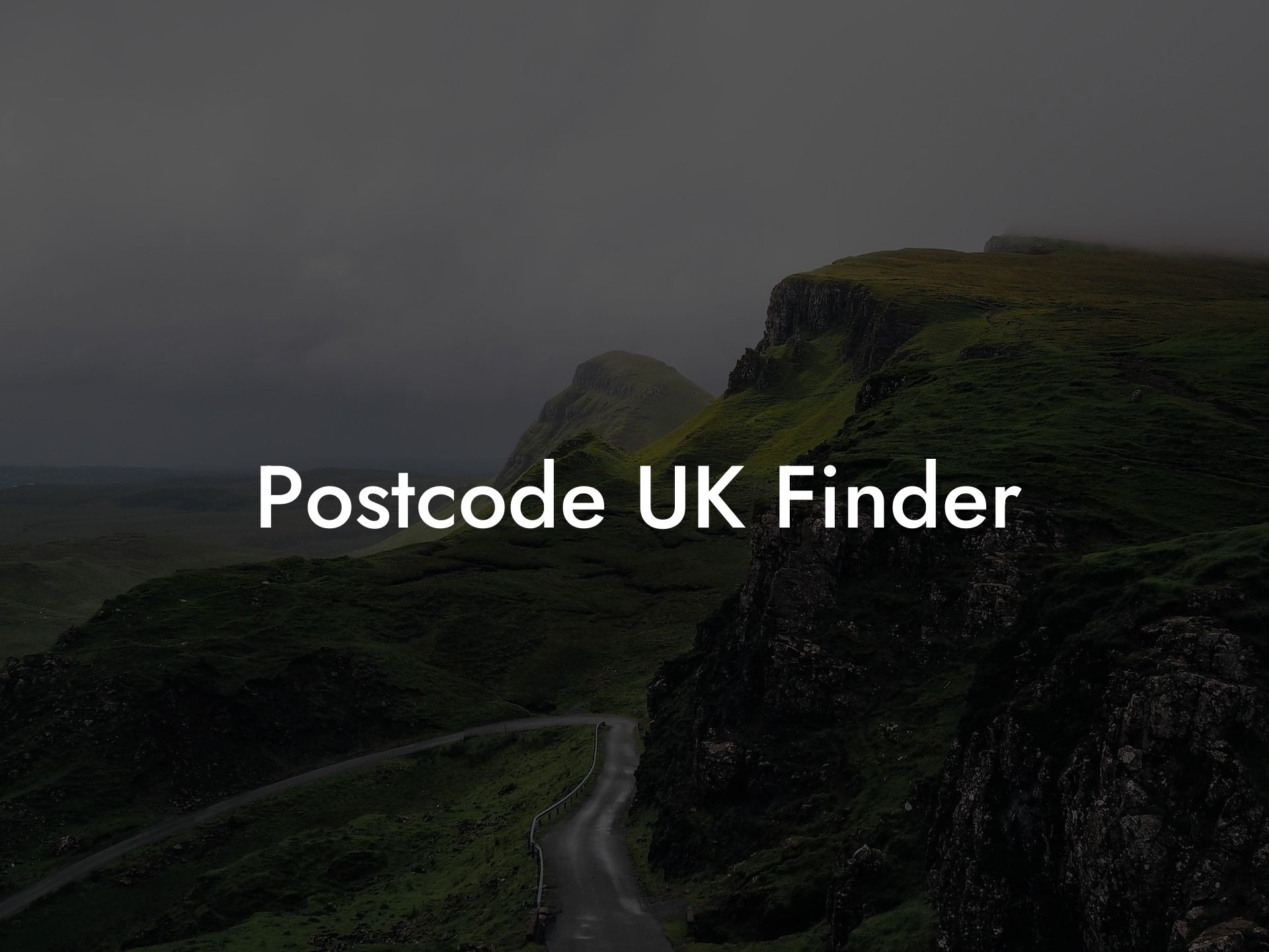 Postcode UK Finder