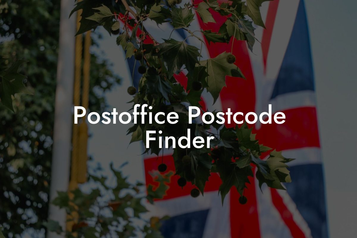 Postoffice Postcode Finder