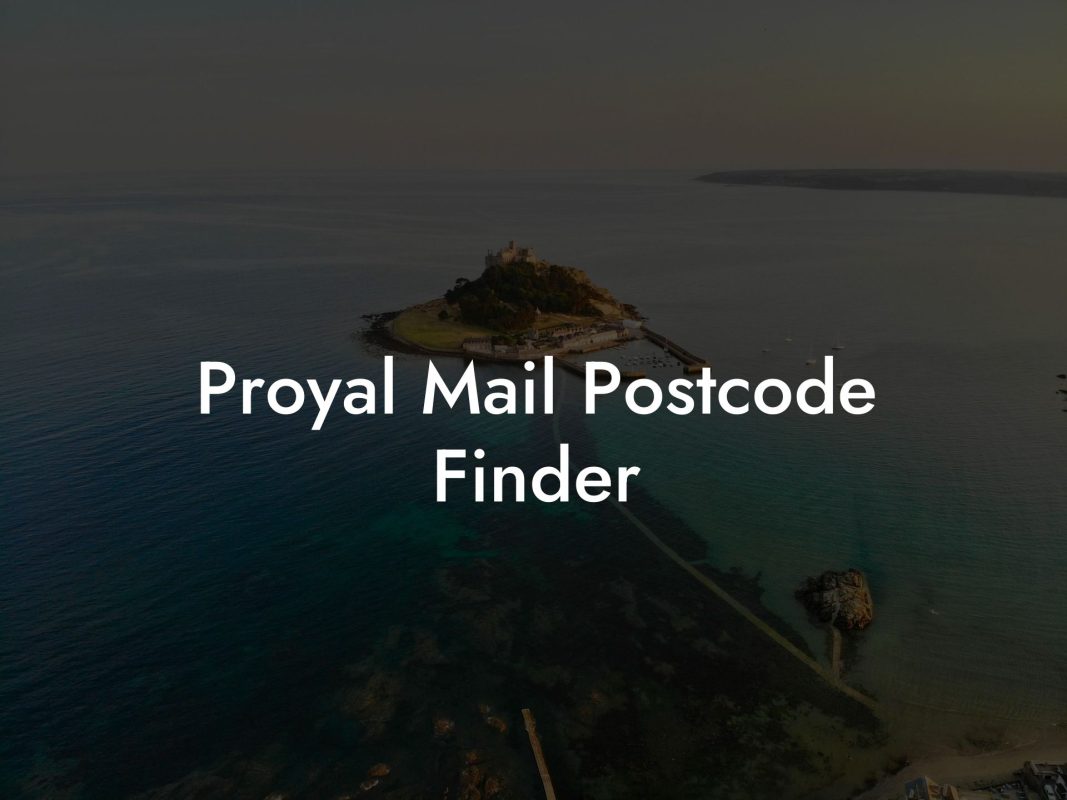 Proyal Mail Postcode Finder