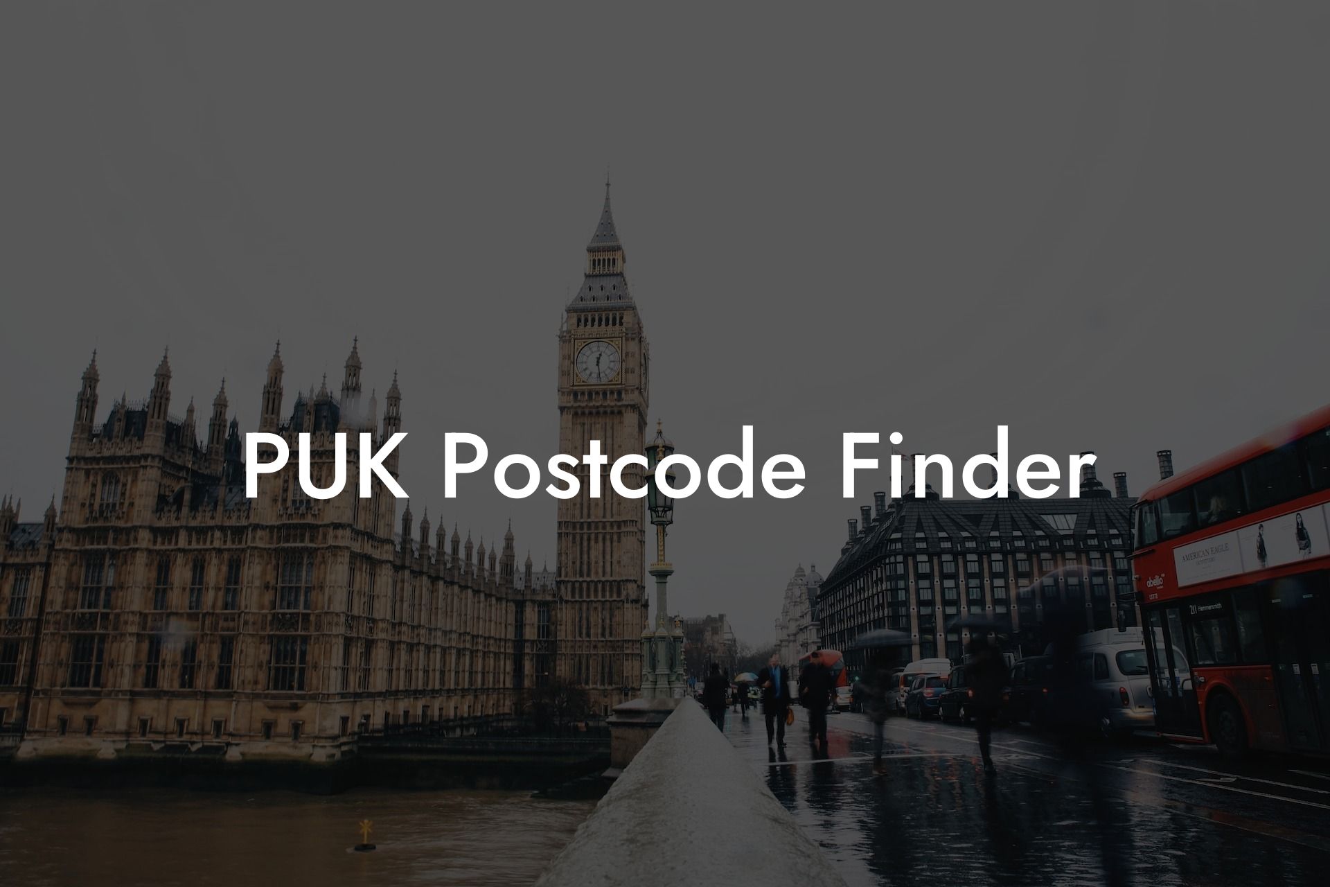 PUK Postcode Finder