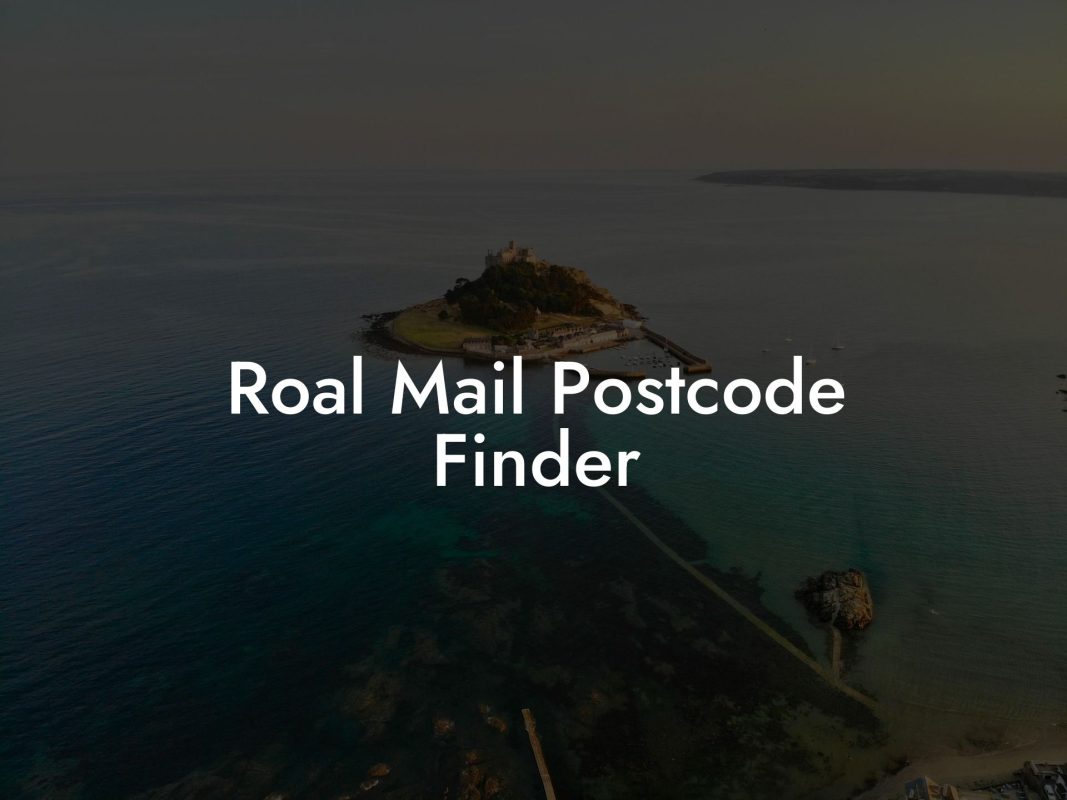 Roal Mail Postcode Finder