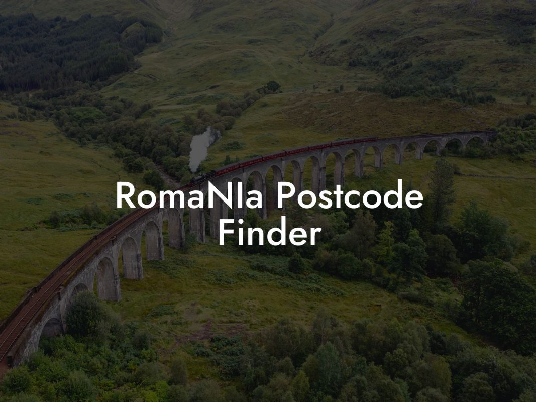 RomaNIa Postcode Finder